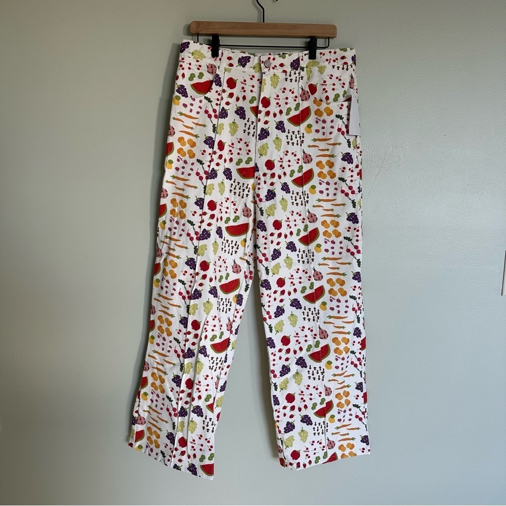Lisa Says Gah Farmers Market Print Wide Leg Robyn Jeans - Picture 8 of 13